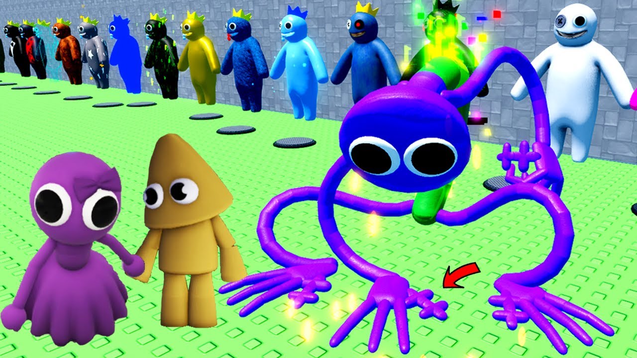 All Purple in Rainbow Friends: Chapter 2 Concept Morphs Roblox 