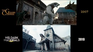 The Golden Compass (2007)/His Dark Materials (2019) side-by-side comparison