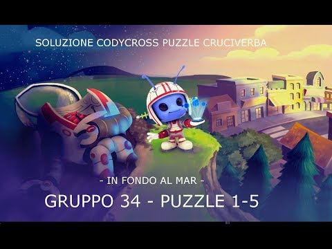 Soluzioni CodyCross Puzzle Cruciverba - IN FONDO AL MAR - Gruppo 34 - Puzzle 1 - 5