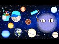 Learn 8 planets of the solar system and mischievous planet Planet Comparison for kids for baby