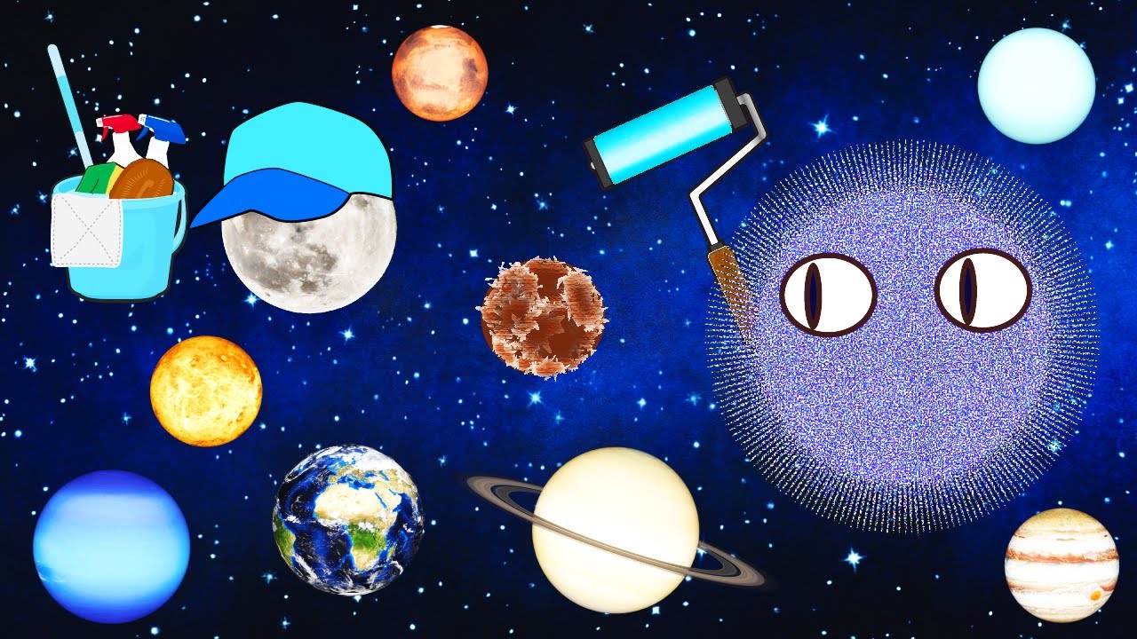 Learn 8 planets of the solar system and mischievous planet  Planet Comparison for kids for baby