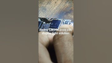 redmi 12c,10c,poco c55 display light solution