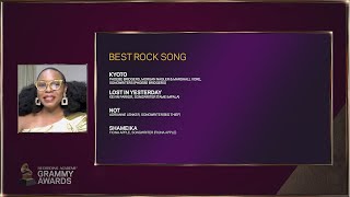 Yemi Alade reads Nominations for Best Rock, Metal, Alt , Packaging and Notes  | 2021 GRAMMYs