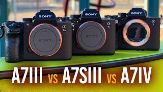 Sony a7iii vs a7iv vs a7siii - Which to buy in 2024?