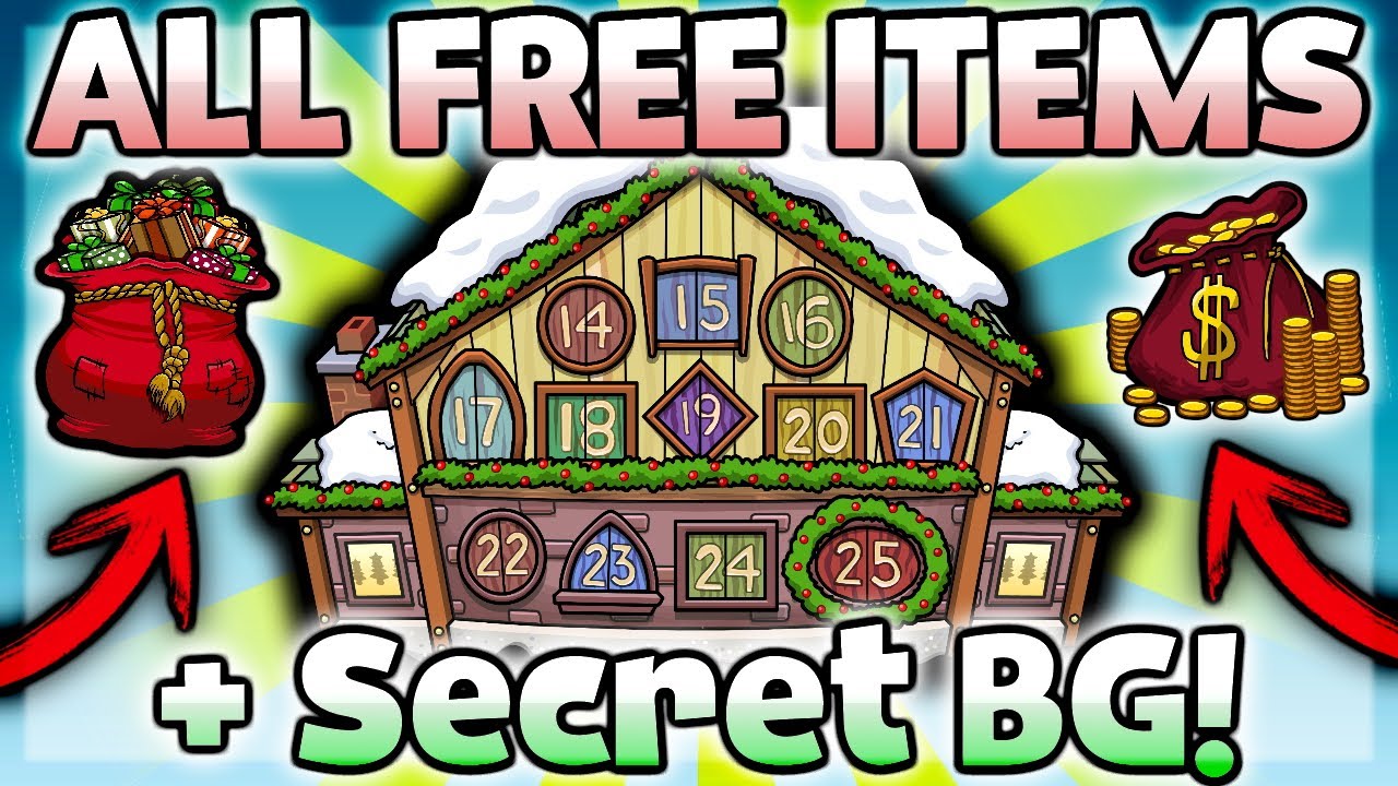 📬 ALL FREE ITEMS + SECRET MASCOT BACKGROUND 🎁 | Club Penguin Rewritten