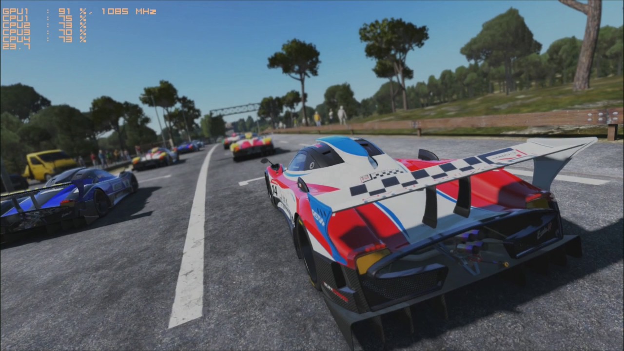 Project CARS AMD A12-9800 R7 iGPU Frame-rate test Benchmark