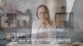 Tip 5 for Online Learning: Engage and participate your classes proactively