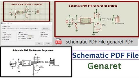 How to generate schematic pdf file for proteus 8.9 later software.