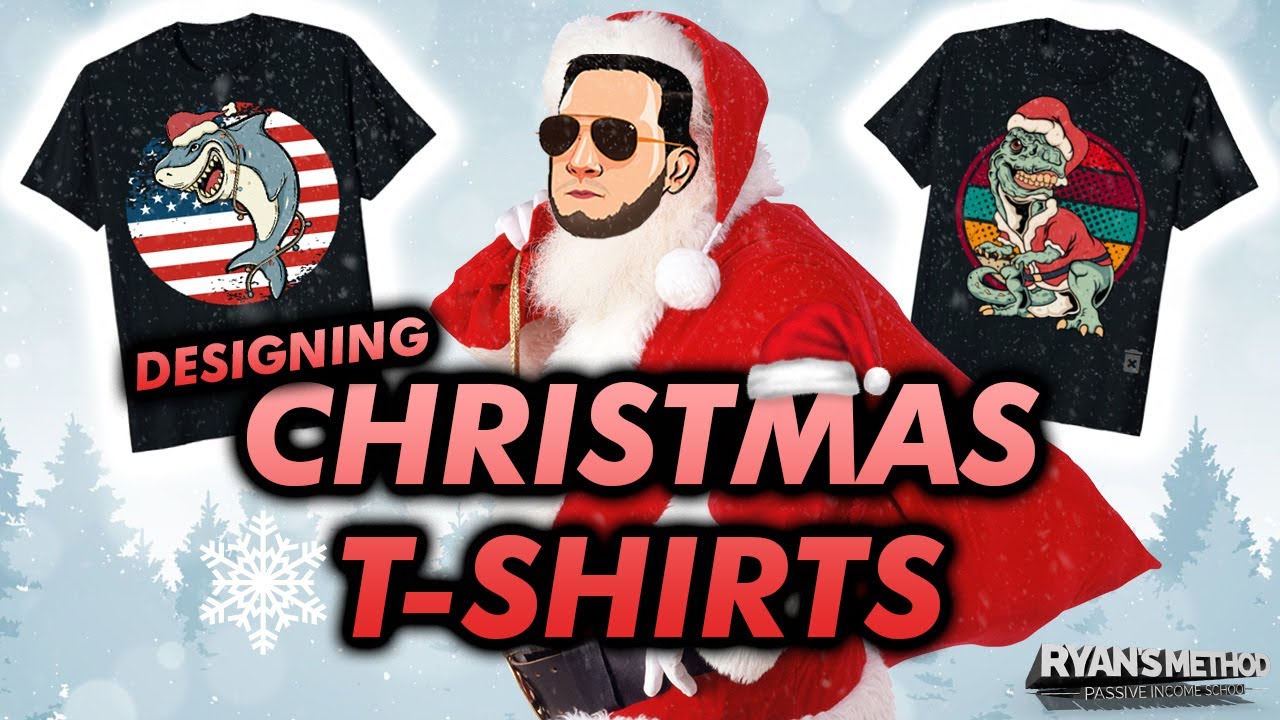 Christmas T-Shirt Design Session ~ Lets Make Some SALES!! 🎅🎄⛄ - YouTube