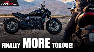 Triumph Rocket 3 R Storm and GT Storm 2024 - cc monsters for the 20th anniversary