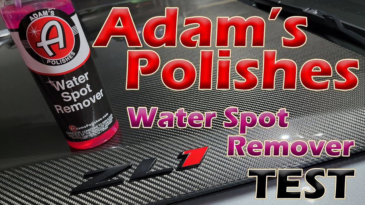 Adam's Polishes Water Spot Remover, Hard Water Stain Remover For Glass,  Shower doors, Paint, Windows, Car Detailing, Bio Safe Calcium, Magnesium 