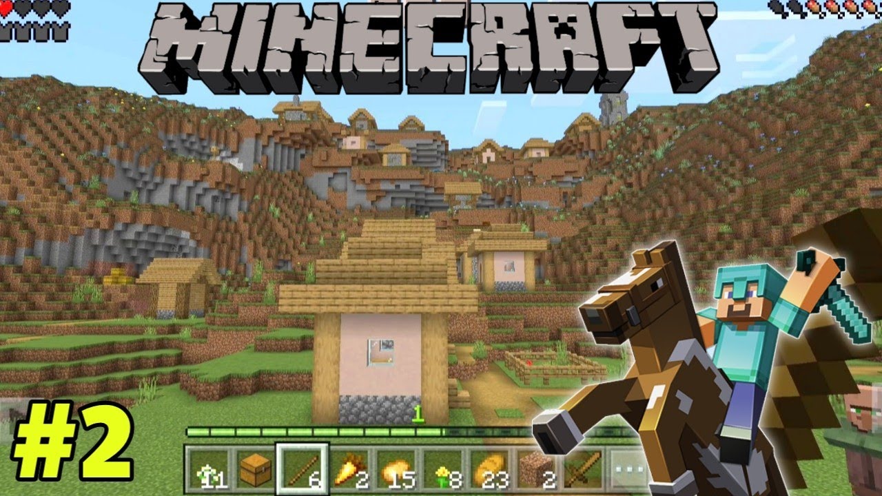 Finally I Found Village But ?😖 Minecraft Mobile Survival #2 - YouTube