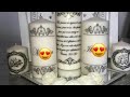 جيتكم بطريقة تزيين راقية وسهلة وبدون صباغة print on a candle