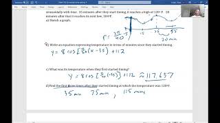 Sinusoidal curve fitting examples