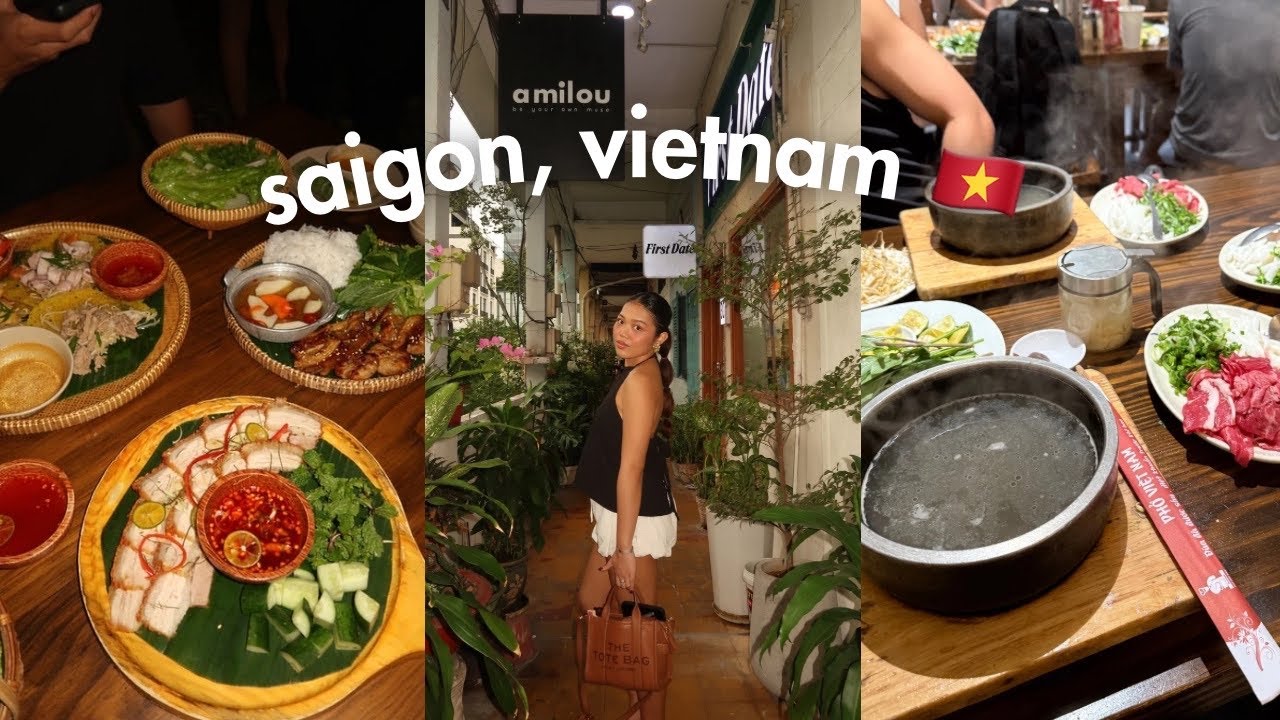what we ate in ho chi minh city 🇻🇳 best pho, egg coffee, pizza 4p's & our favorite matcha spots!