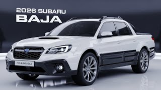 2026 Subaru Baja Pickup Truck Review | Full Exterior, Interior, Performance & Price Details