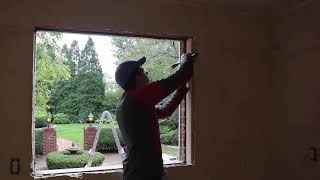Window Installation In Brick Stick Framed House Profile