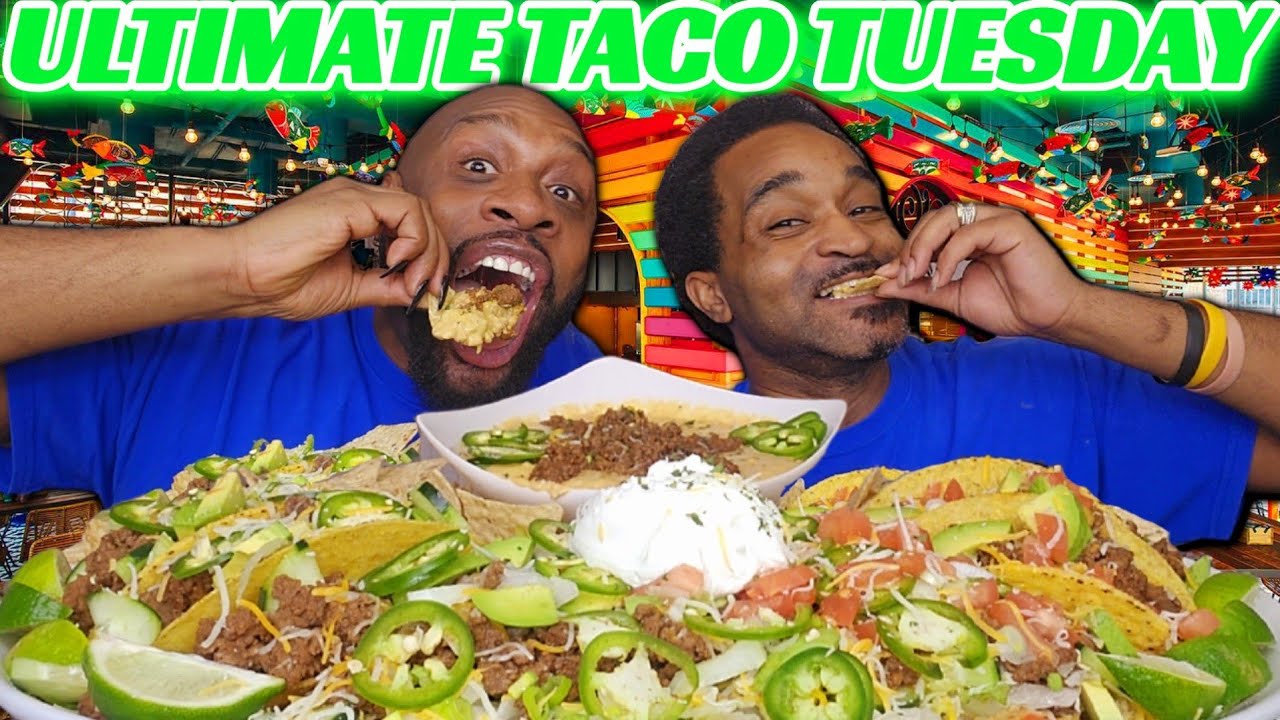 THE ULTIMATE TACO TUESDAY | ROTEL DIP | NACHOS | TACO SALAD | MUKBANG | HUBBY EDITION