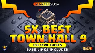 5 BEST TH9 war base link 2024 | Clash of Clans screenshot 3