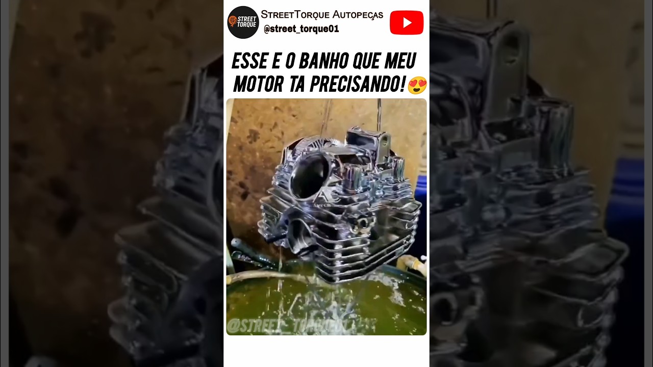 ✨ Já viu como começa o processo para cromar peças do motor?