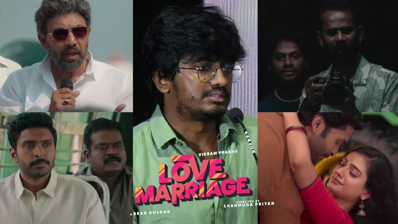Director Shanmuga Priyan speech at Love Marriage Trailer Launch | Vikram Prabhu | Sushmitha Bhat