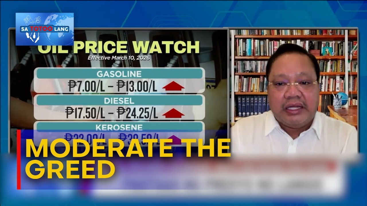 Valeriano sa oil firms “Moderate the greed”
