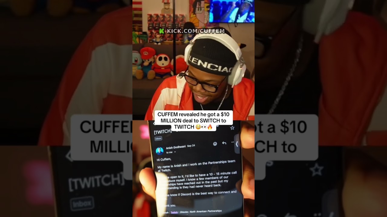 CUFFEM revealed he got a $50 MILLION deal to SWITCH to TWITCH 
