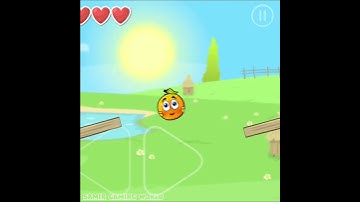 Red Ball 4 double jump Square push Orange Ball in Valley from seesaw