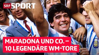 From Maradona's solo goal to Shaqiri's curler – 10 legendary World Cup goals | SRF Sport screenshot 4