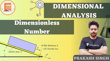 Dimensionless Number | Dimensional Analysis | GATE/ESE | Prakash Sir