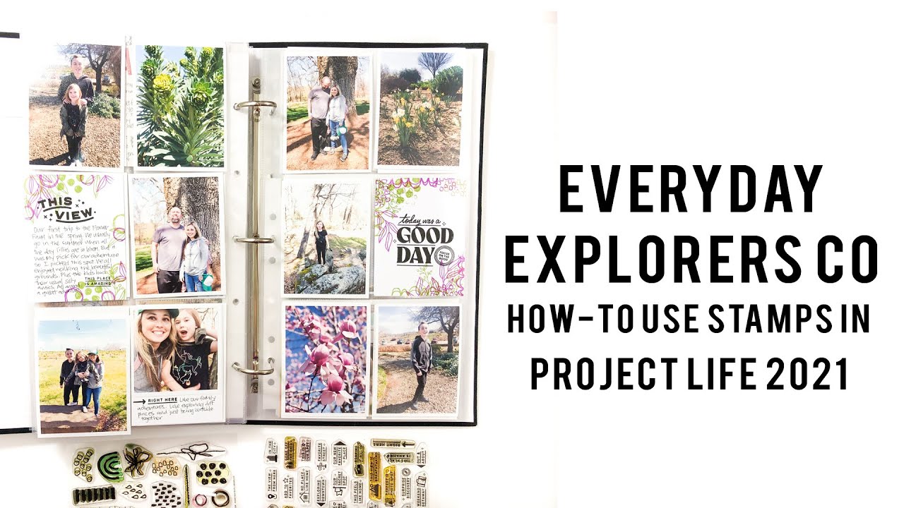 Everyday Explorers Co | How-To Use Your Stamps for Project Life