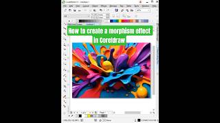 How to Create Morphism Effect in CorelDRAW | Step-by-Step Beginner Guide #coreldraw #shorts #viral