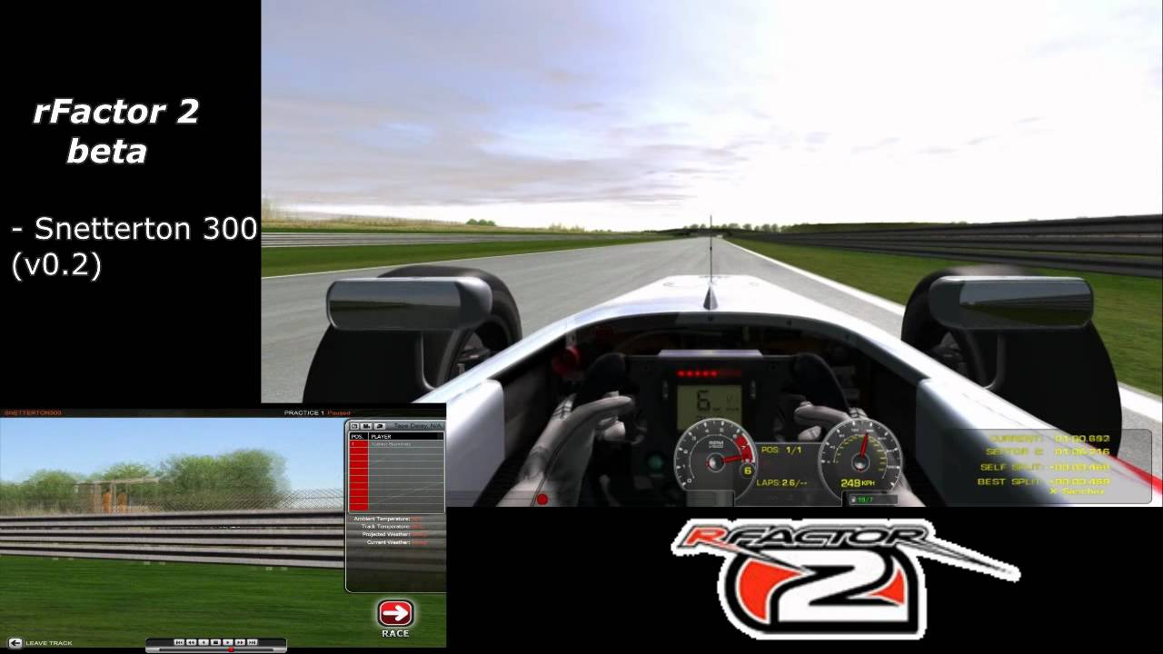 rFactor 2 beta new circuit - Snetterton 300