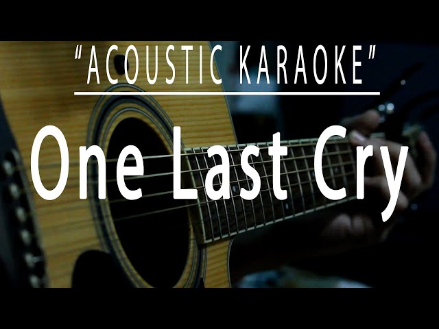 One last cry - Brian McKnight (Acoustic karaoke) class=