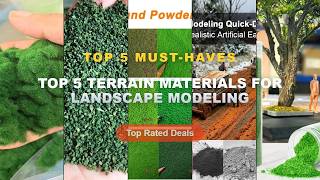Top 5 Best Top 5 Terrain Materials For Landscape Modeling (Must Have!) - 60g Green Flock Powder for