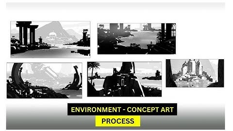 ENVIRONMENT CONCEPT ART - THUMBNAIL EXPLORATION
