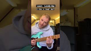 Learn - Lovely day in 30 seconds  #shorts #guitar #guitarlesson