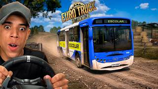 WORKING AS A SCHOOL BUS DRIVER! (BACK TO SCHOOL) - EURO TRUCK SIMULATOR 2 screenshot 3