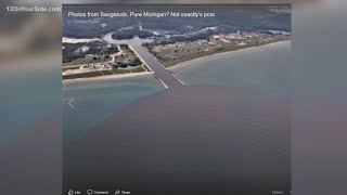 A Facebook page claims water pollution is flowing into Lake Michigan