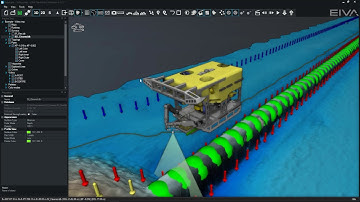 EIVA NaviSuite – NaviModel – 3D, 2D and side-view displays