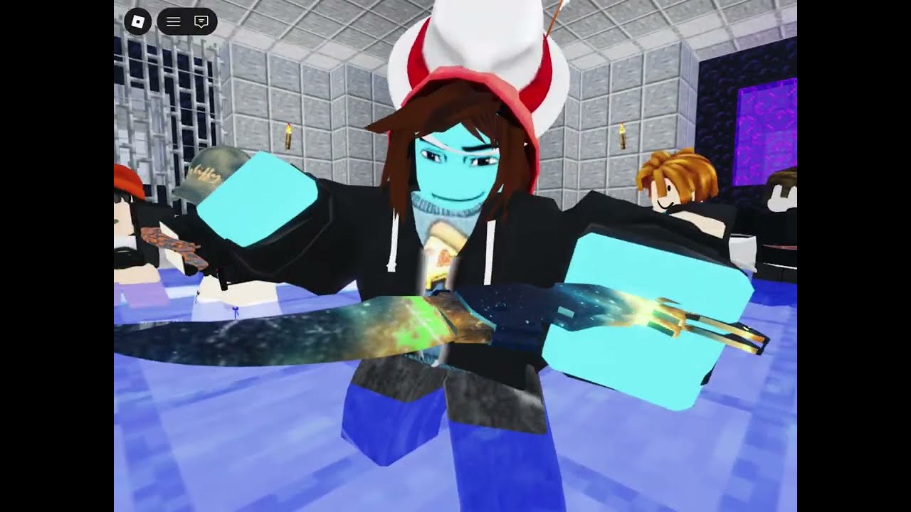 Roblox 刀具競技場（死了27次😭）￼￼￼