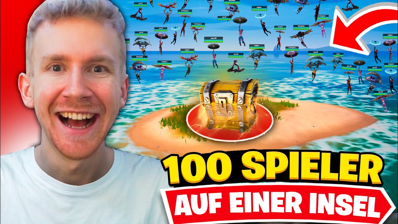 Finde Den Coolsten Spieler Auf Der Insel 100 SPIELER landen auf einer INSEL in Fortnite Chapter 5! 🤯 - YouTube