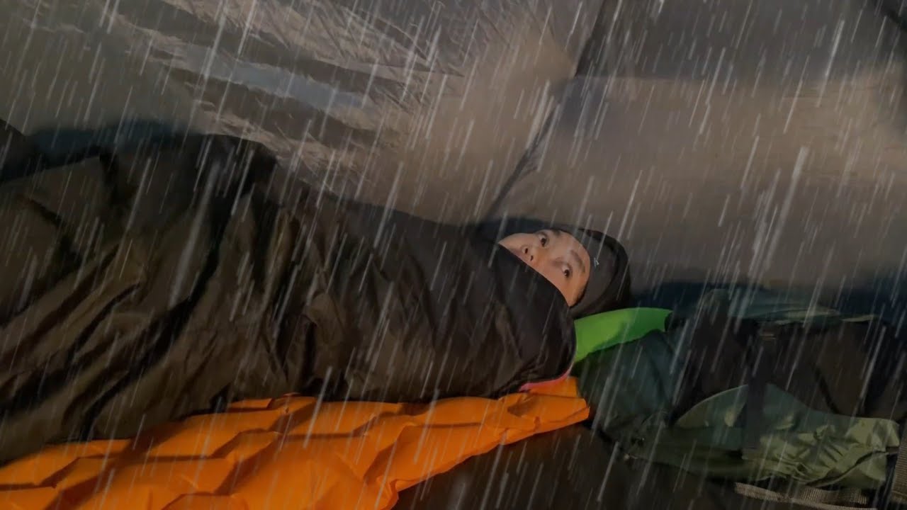 КЕМПИНГ ПОД СИЛЬНЫМ ДОЖДЕМ С СИЛЬНЫМ ВЕТРОМ‼️МОЩНЫЙ СИЛЬНЫЙ ДОЖДЬ‼️