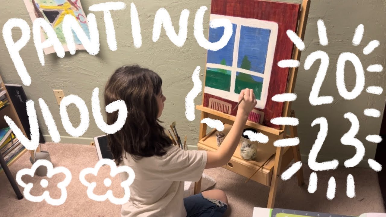 Art Vlog | painting | studying and more! - YouTube