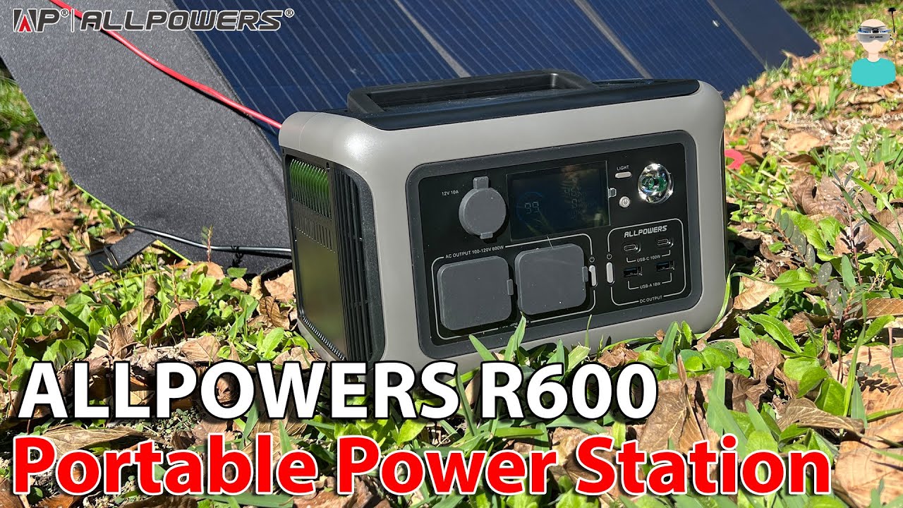 ALLPOWERS R600 Portable Power Station 600W 299Wh LiFeP04 Battery