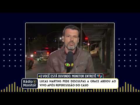 Após causar polêmica, Lucas Martins se desculpa com Grece Abdou ao vivo