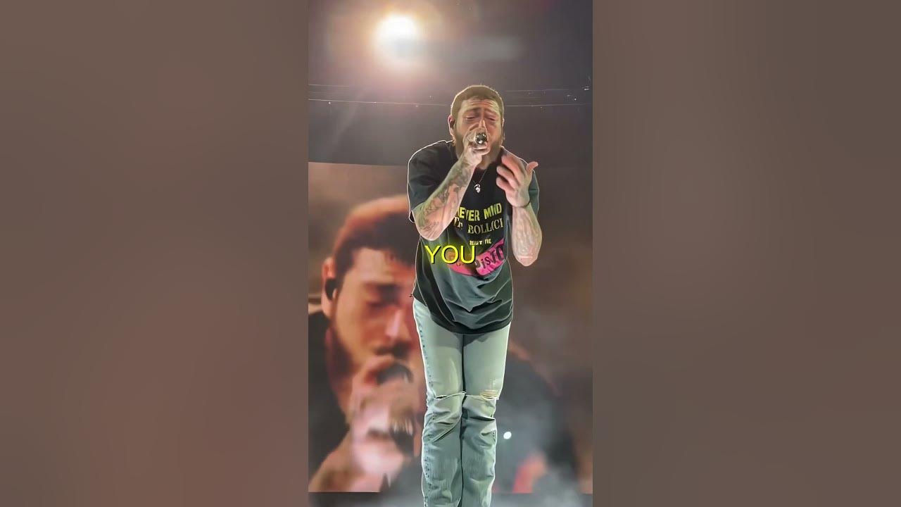 Post Malone sings his heart out 🥺❤️