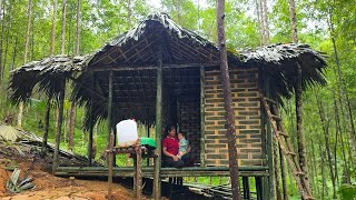 Single Mom - The art of Building walls with woven bamboo - Child Care - 90% Complete