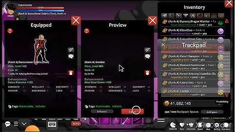 ( RED HERO AQW ) Combo + how to use class (Rank A) Executioner Zeldris //  (Rank A) Gamble 👉📱👈😎