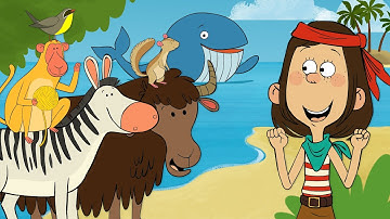 Learn Letters W - Z with Captain Seasalt and the ABC Pirates | Cartoons For Kids